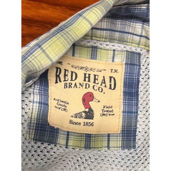 Redhead plaid, casual, short sleeve button down  shirt size Large - Picture 7 of 9